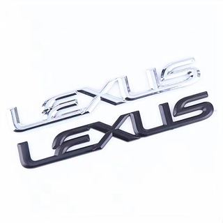 1 x ABS โครเมี่ยม LEXUS ตัวอักษรโลโก้รถ ตกแต่งอัตโนมัติ ตราสัญลักษณ์ สติกเกอร์รูปลอก สําหรับ LEXUS