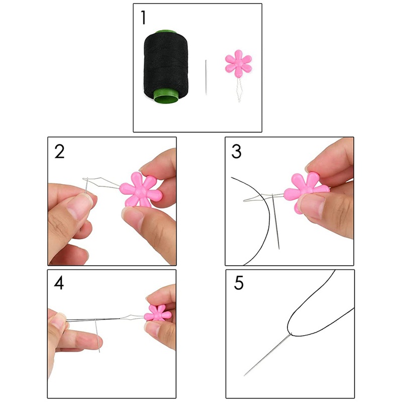 ชุดเข็มเย็บผ้า พลาสติก รูปดอกไม้ สําหรับปักครอสติส 20 ชิ้น - รูปที่ 4