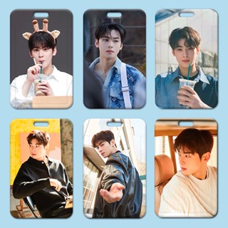 Cha EunWoo กระเป๋าเคส ขนาดเล็ก สําหรับใส่บัตรทํางาน