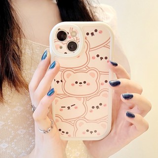 Suitable Compatible For iPhone 14 13 12 11 Pro Max X XR Xs Max 8 7 Plus SE 14pro 12pro 11promax 8plus 7P Cute Little Bear Phone Case Silicone Soft Cover