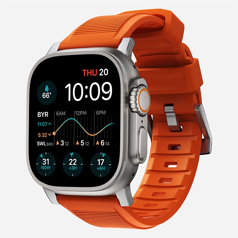 สายนาฬิกาข้อมือซิลิโคนยาง แบบนิ่ม สําหรับ Apple Watch Ultra Band 49 มม. 45 มม. 44 มม. 41 มม. iWatch Series 8 7 6 5 4 SE