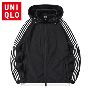 Uniqlo เสื้อแจ็กเก็ต มีฮู้ด ป้องกันรังสียูวี แบบบางพิเศษ เหมาะกับฤดูร้อน สําหรับตกปลากลางแจ้ง