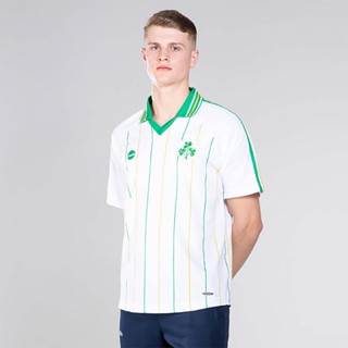  เสื้อกีฬารักบี้ แขนสั้น ลายทีมเยือน 1983-1984 Ireland Retro 2 สีขาว ไซซ์ S-5XL