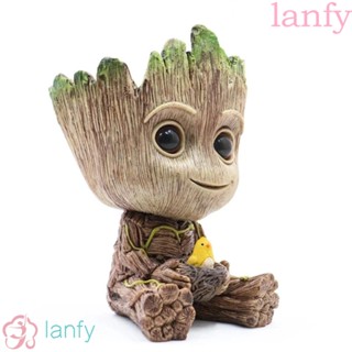 Lanfy ฟิกเกอร์ รูปการ์ตูนอนิเมะ Marvel Groot ขนาดเล็ก 6 ซม. ของเล่นสําหรับเด็ก