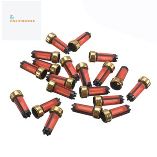 20 ชิ้น MDD619962 Auto Car Petrol Fuel Injector Mini Filter Fit สำหรับ Mitsubishi อะไหล่รถยนต์ 14X6X3mm