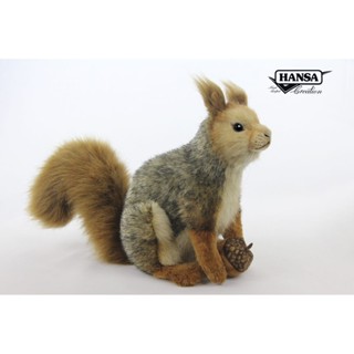 8049 ตุ๊กตากระรอกสีเทา Gray Squirrel Crouching