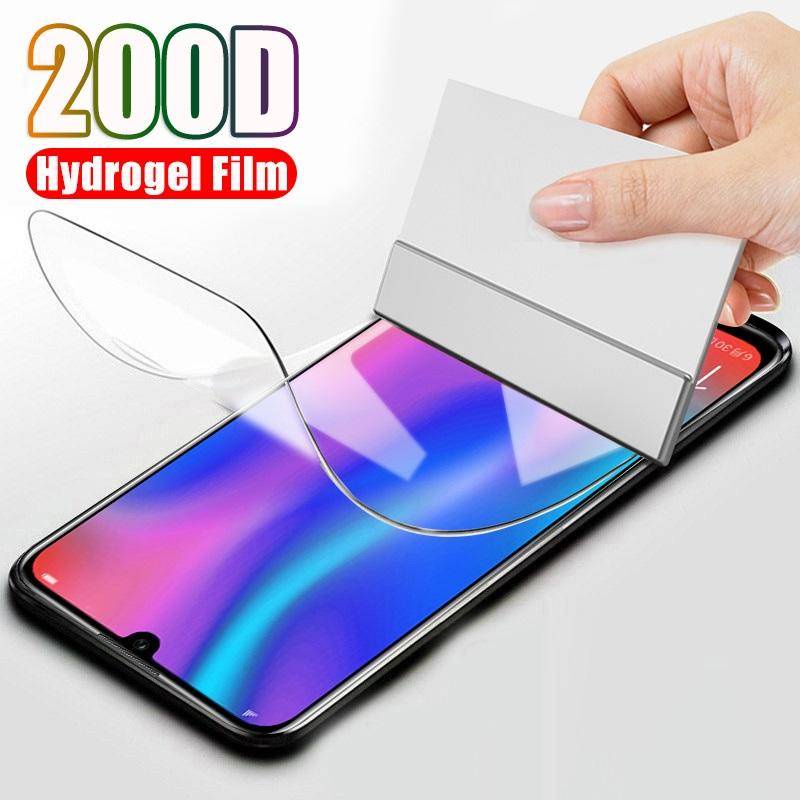 4PCS Clear Hydrogel ฟิล์มสําหรับ Huawei Y9 Y7 Y6 Y5 Prime Pro Anti blue light Screen Protector สําหร