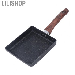 Lilishop Tamagoyaki Frying Pan Rectangle Breakfast Flat Pan for Dorm