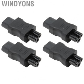 Windyons Power Cord Adapter Connector  Stable 4pcs IEC320 C8 To C5 Converter 10A 250V 2.5A 250V  for UPS Server for LCD