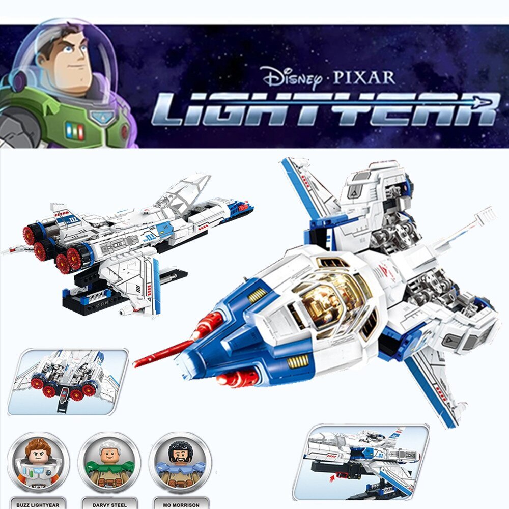 Disney Toys Story XL-15 Buzz Lightyear Stars Buzz Fighter Space Wars Simliar 76832 Building Blocks B
