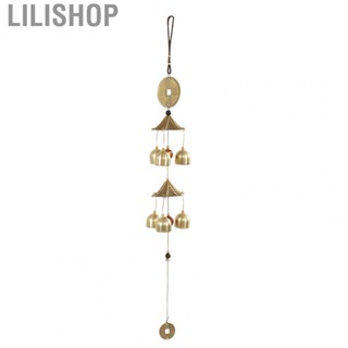 Lilishop Bronze Wind Chimes Retro Chinese Style  Happiness Lucky Feng Shui Wind Chimes for Home Outdoors Wind Chimes