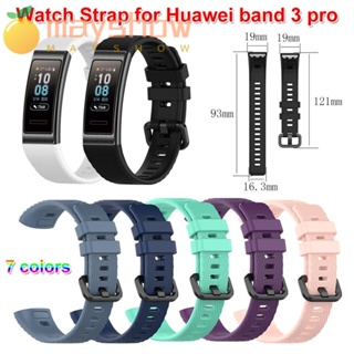 Mayshow สายนาฬิกาข้อมือซิลิโคน แบบนิ่ม สําหรับ Huawei Band 3 3 Pro