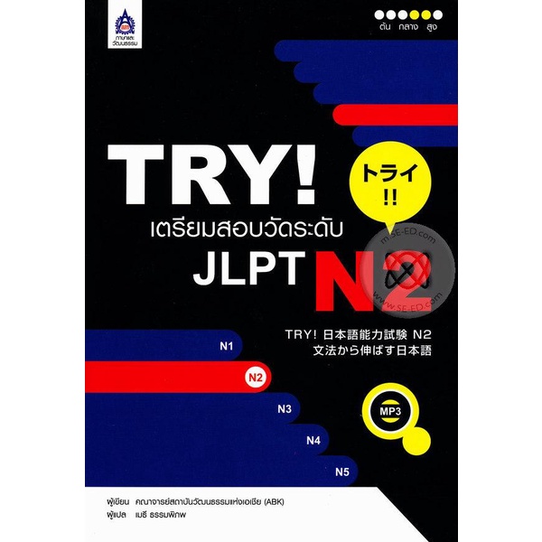 Bundanjai (หนังสือภาษา) TRY เตรียมสอบวัดระดับ JLPT N2 +MP3