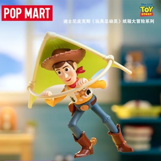 Popmart POPMART กล่องปริศนา การ์ตูน Toy Story Strawberry Bear Houbuzz Lightyear
