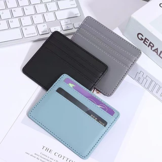 (HB-707) กระเป๋าใส่บัตร มี 4ช่อง แบบบาง Multi-card หลากสี