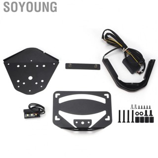 Soyoung Motorcycle License  Holder Practical Set Tail License  Mount with Lamp for Motorbike