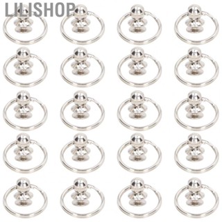 Lilishop Pull Rings Rivet  20 Sets Round Head Rivet with Pull Rings  for Handbags