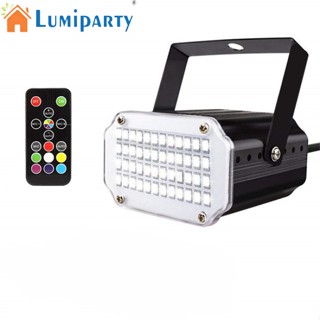 Lumiparty ไฟเวที Led 48 ดวง 7 สี พร้อมรีโมตคอนโทรล สว่างมาก สําหรับโชว์ ปาร์ตี้ DJ