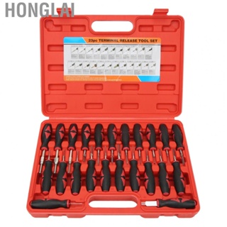 Honglai Terminal Connector Release Tool  Terminal Release Kit Comfortable Grasp Chrome Finish 23PCS  for Car