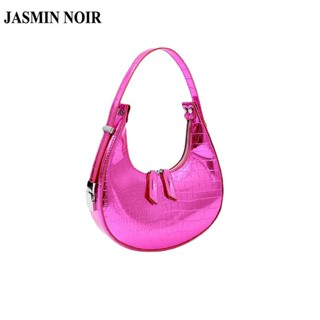 Jasmin NOIR กระเป๋าถือ กระเป๋าสะพายไหล่ ลายหนังจระเข้ ขนาดเล็ก สไตล์เกาหลี สําหรับผู้หญิง