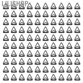 Lilishop 100Pcs Triangular Paper Clips Durable Metal Rustproof Triangular Design Cute P