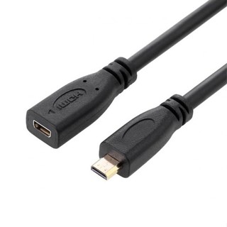 Xiwai HDMI 1.4 D Type Micro HDMI ตัวผู้ เป็น Micro HDMI ตัวเมีย M / F สายต่อ 30 ซม.