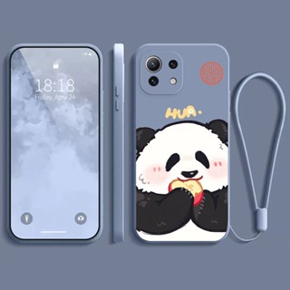 เคส xiaomi 11 LITE xiaomi 11 xiaomi 11 LITE 5G NE เคส กรณีโทรศัพท์นิ่มรูปแบบหมีแพนด้าโชคดี