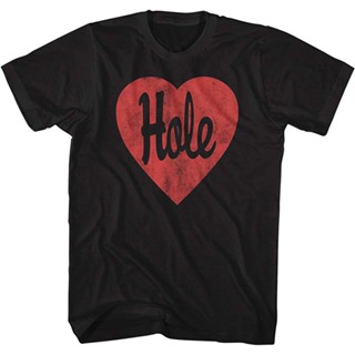 แผ่นดิน  Hole Rock Band Heart Love Logo เสื้อยืดแขนสั้นสำหรับผู้ใหญ่ Graphic Tee : Clothing  Shoes &amp; Jewelry