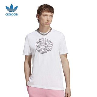 Adidas Originals X André Saraiva เสื้อยืดแขนสั้น พิมพ์ลายกราฟฟิติ สําหรับผู้ชาย ผู้หญิง IA6390 IA6391