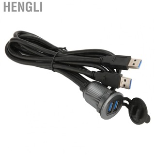 Hengli 2 Ports Dual USB 3.0 Male To USB 3.0 Female  PVC Material USB Dash Mount Wide Applicability  for Car