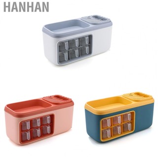 Hanhan Seasoning Bottle Storage Box Multifunctional Double Layer Kitchen Seasoning Bottle Spice Organizer   Utensil Holder