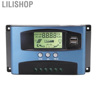 Lilishop Solar Charge Controller  Charge Controller Open Circuit Protection Overcurrent Protection LCD Display  for Home