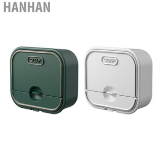 Hanhan Bathroom Soap Box  ABS Flip Top Design Home Soap Box  for Bathroom