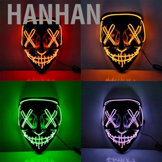 Hanhan Halloween Light Up  PP Cold Light Ergonomic  Scary Glowing  for Cosplay