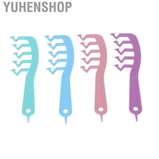 Yuhenshop Z Shaped Comb  Ergonomic Portable Detangling Comb Bouffant Fluffy  for Home Salon