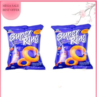 ซุปเปอร์ริง ชีสริง 2ห่อ Super Ring (ขนมอกรอบรูปวงเเหวนรสชีส)
