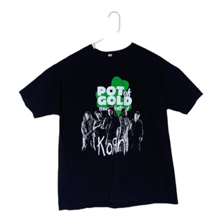 Korn Band เสื้อเชิ้ตผู้ชาย Xl หม้อสีทอง เทศกาลดนตรี Godsmack Chevelle