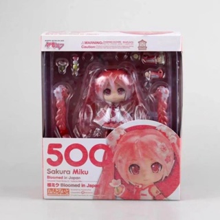 พร้อมส่ง โมเดลตุ๊กตาแฮนด์เมด Nendoroid 2015 Hatsune Miku 500 Cherry Blossom Hatsune สําหรับตกแต่ง