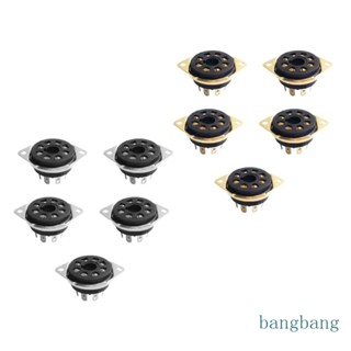 Bang ซ็อกเก็ตท่อสูญญากาศ 8Pin ติดตั้งง่าย สําหรับ KT66 KT88 6SL7 6SN7 6V6 5AR4