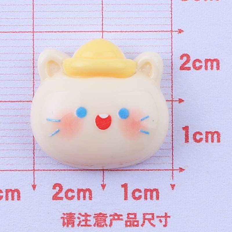 แผ่นกาวเรซิ่น รูปหัวสัตว์น่ารัก แวววาว แฮนด์เมด diy รูปที่ 7