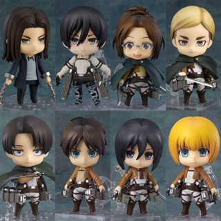 Yb โมเดลฟิกเกอร์ Attack On Titan The Final Season Q Version Eren Mikasa Hange Erwin Levi ของเล่นสําหรับเด็ก