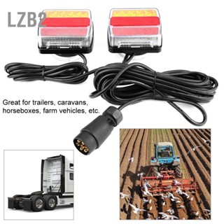 LZB2 12V ไฟ Led แม่เหล็กไฟท้ายสําหรับรถพ่วงรถบรรทุกรถยนต์ 1 คู่