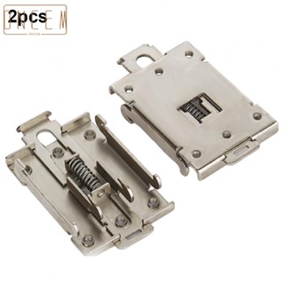 【ONCEMOREAGAIN】Secure Your Single Phase Relay with 2 Stainless Steel DIN Rail Mounting Brackets