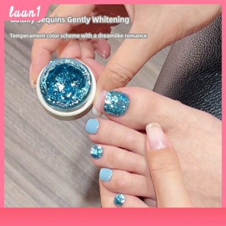 Ennis Hot Sequins Toe Nail Polish Glue 2023 Hot White กาวเลื่อมหลากสีสัน