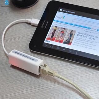 อะแดปเตอร์แปลงสายเครือข่ายอีเธอร์เน็ต Micro USB 2.0 5P เป็น RJ45 อุปกรณ์เสริม สําหรับแท็บเล็ต PCTablet PCMicro USB 2.0 5P เป็น RJ45