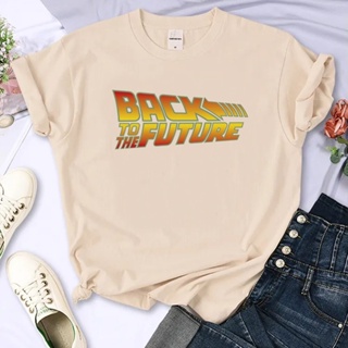 เสื้อยืด พิมพ์ลายมังงะ Back to the Future สไตล์สตรีท สําหรับผู้หญิง