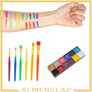 [Almencla2] ชุดแปรงระบายสีน้ํามันอะคริลิค 6 ชิ้น