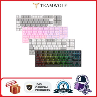 Teamwolf LM89 คีย์บอร์ดกลไก RGB สามโหมด