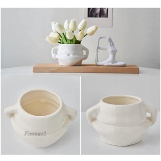 [Fenteer1] แก้วกาแฟเซรามิค แฮนด์เมด สีขาว สําหรับปาร์ตี้ ร้านอาหาร ห้องครัว