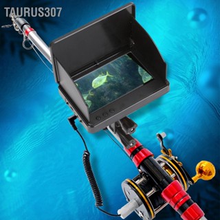 Taurus307 Visual Fish Finder HD 4.3in LCD แสดงผล 100cd TN หน้าจอความลึกการตรวจจับอุณหภูมิกล้องตกปลาใต้น้ำ